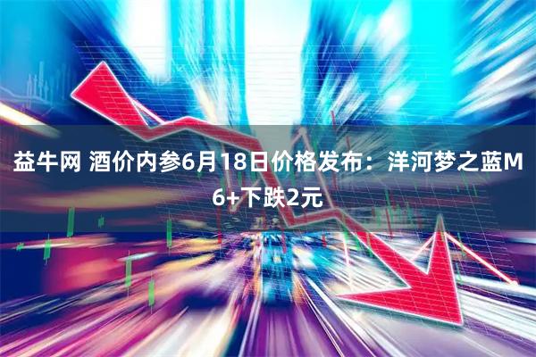 益牛网 酒价内参6月18日价格发布：洋河梦之蓝M6+下跌2元