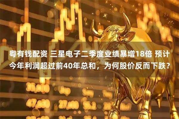 粤有钱配资 三星电子二季度业绩暴增18倍 预计今年利润超过前40年总和，为何股价反而下跌？