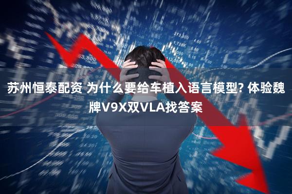 苏州恒泰配资 为什么要给车植入语言模型? 体验魏牌V9X双VLA找答案