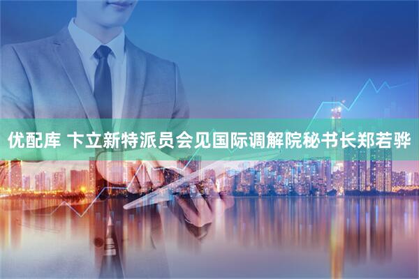 优配库 卞立新特派员会见国际调解院秘书长郑若骅