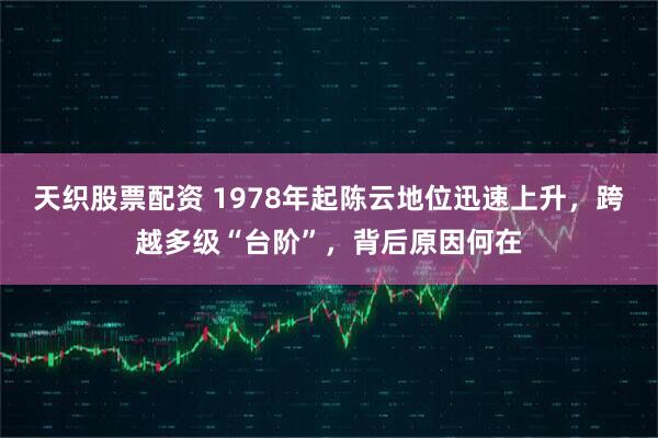 天织股票配资 1978年起陈云地位迅速上升，跨越多级“台阶”，背后原因何在
